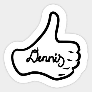 Men name Dennis Sticker